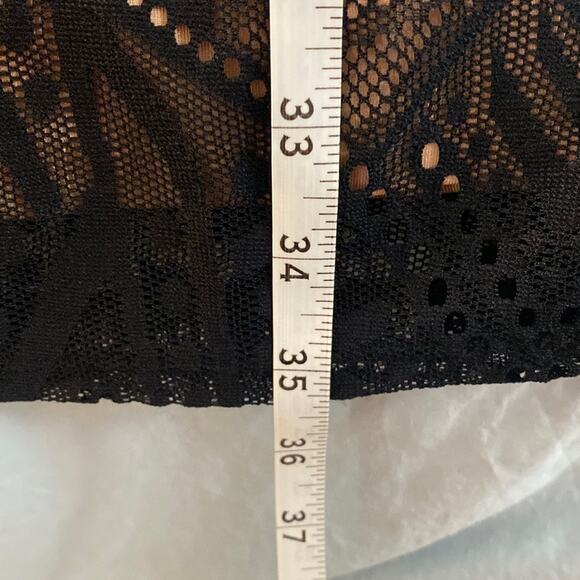 BCBGMaxAzria Natyly Black Lace Swing Dress Dress Size Small Art Deco Whimsigoth - Picture 9 of 9